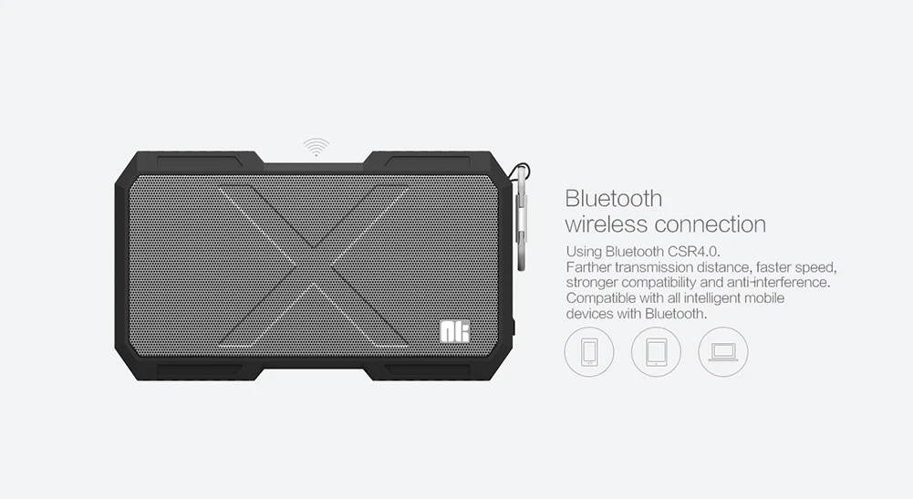 Nillkin беспроводной Bluetooth динамик power bank Водонепроницаемый Бокс музыкальный динамик для iPhone Xiaomi samsung huawei