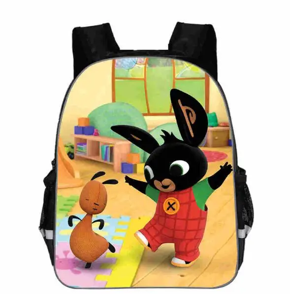 Милые детские школьные рюкзаки для девочек с принтом кролика из мультфильма Бинг рюкзак для мальчиков лучшая Подарочная сумка Детский сад кролик рюкзак для малышей - Цвет: photo color