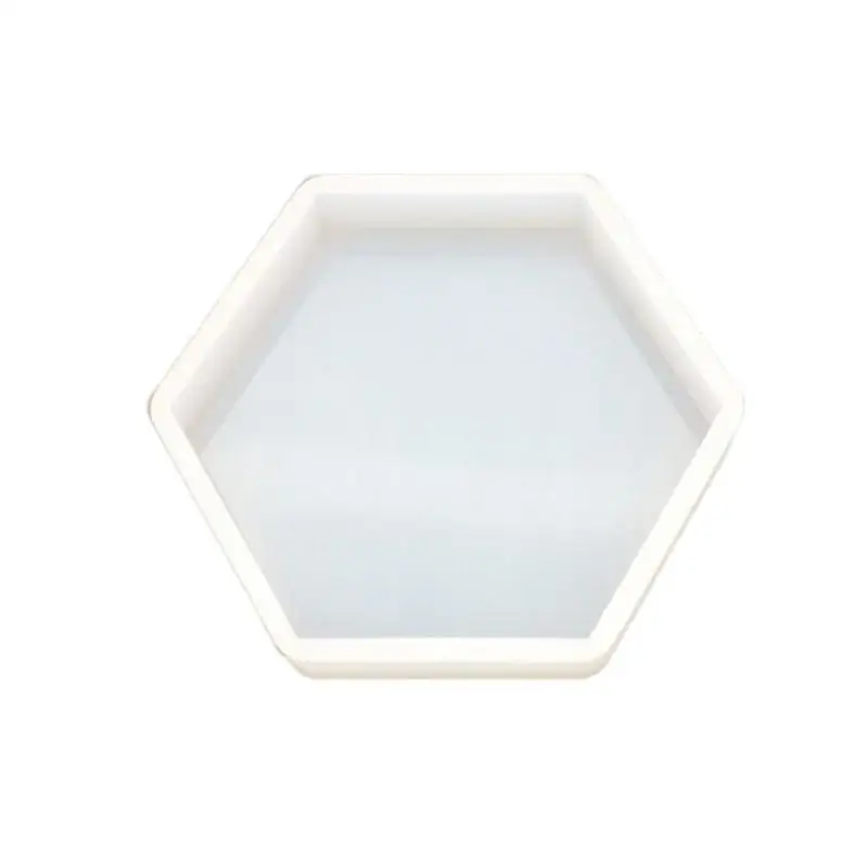 DIY Хрустальная эпоксидная восьмиугольная форма для стола с высоким зеркалом, силиконовая форма для камня, скандинавские геометрические пластыри, Ароматические украшения автомобиля - Цвет: Hexagon