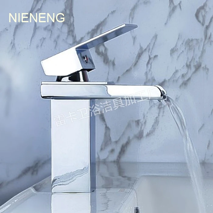 

NIENENG tap water bathroom faucet tap art hotel waterfall Bathtub faucet taps WC mixers banheiro bath sink faucet mixer ICD60175