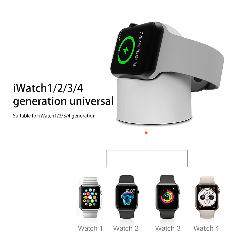 Протефеуиль Qi Беспроводная зарядная станция Док держатель для Apple Watch Series 3 2 Chargeur
