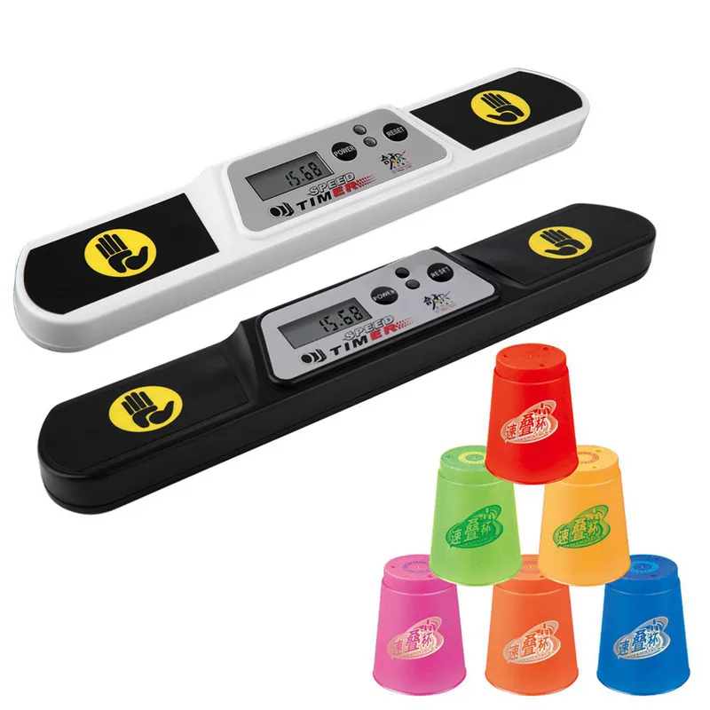 

White Quick Timer Clock Machine for Magic Cube Sport for Competition Cup Speed Timer Machine