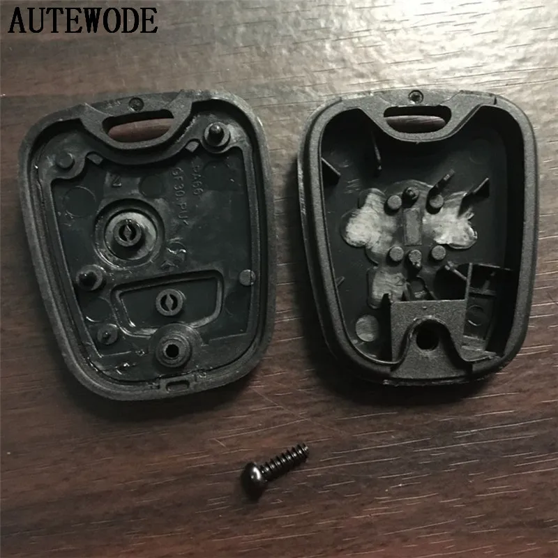 AUTEWODE Replcace Автомобильный ключ оболочки для Toyota Aygo 2 кнопки дистанционного ключа брелок чехол без логотипа без лезвия+ 2 шт. микро переключатели