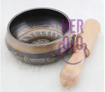 

Yoga Tibetan Singing Bowl HIMALAYAN Hand Hammered CHAKRA MEDITATION Brand New