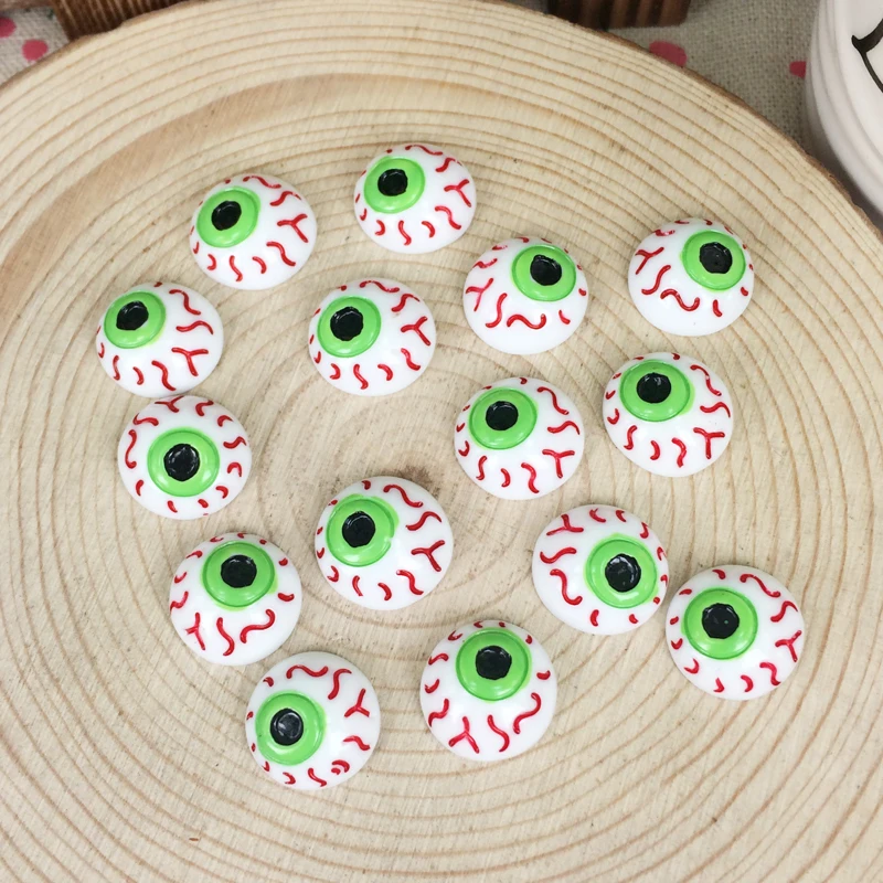 10 HALLOWEEN MIXED EYEBALLS FLATBACKS FAST FREE SHIPPING
