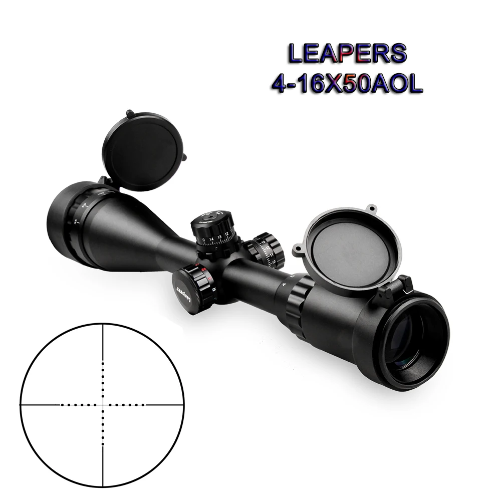 LEAPERS 4-16X50 Riflescope Sight тактические охотничьи аксессуары aim rifle scope luneta para rifle hunting Scope