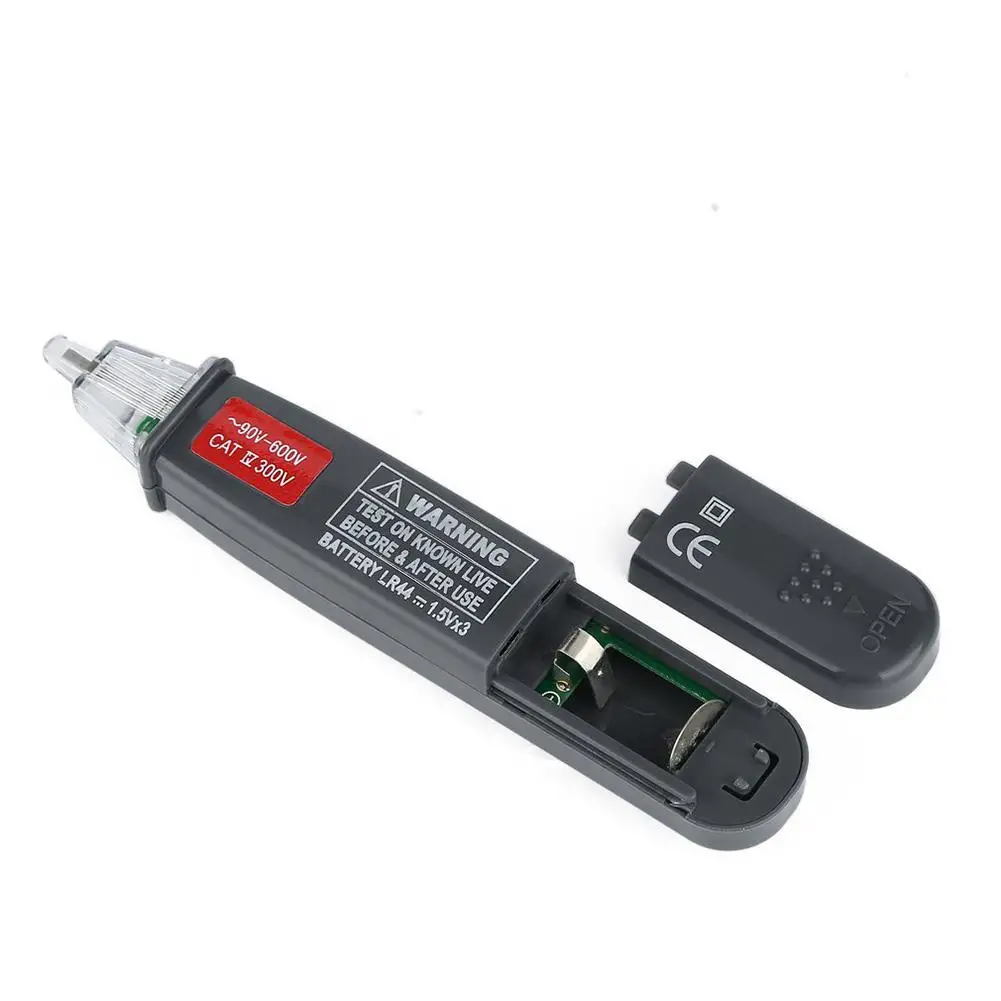 

Non-contact AC Voltage Detector Tester Meter AC90-600V Pen Style Electric Indicator LED Outlet Voltage Dectetor Sensor