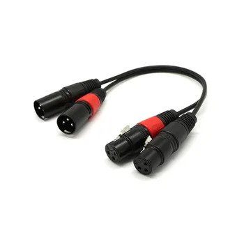 

1 M Balanced Twin XLR Male to Female Microphone Lead Line Shielded Audio Cable P0325