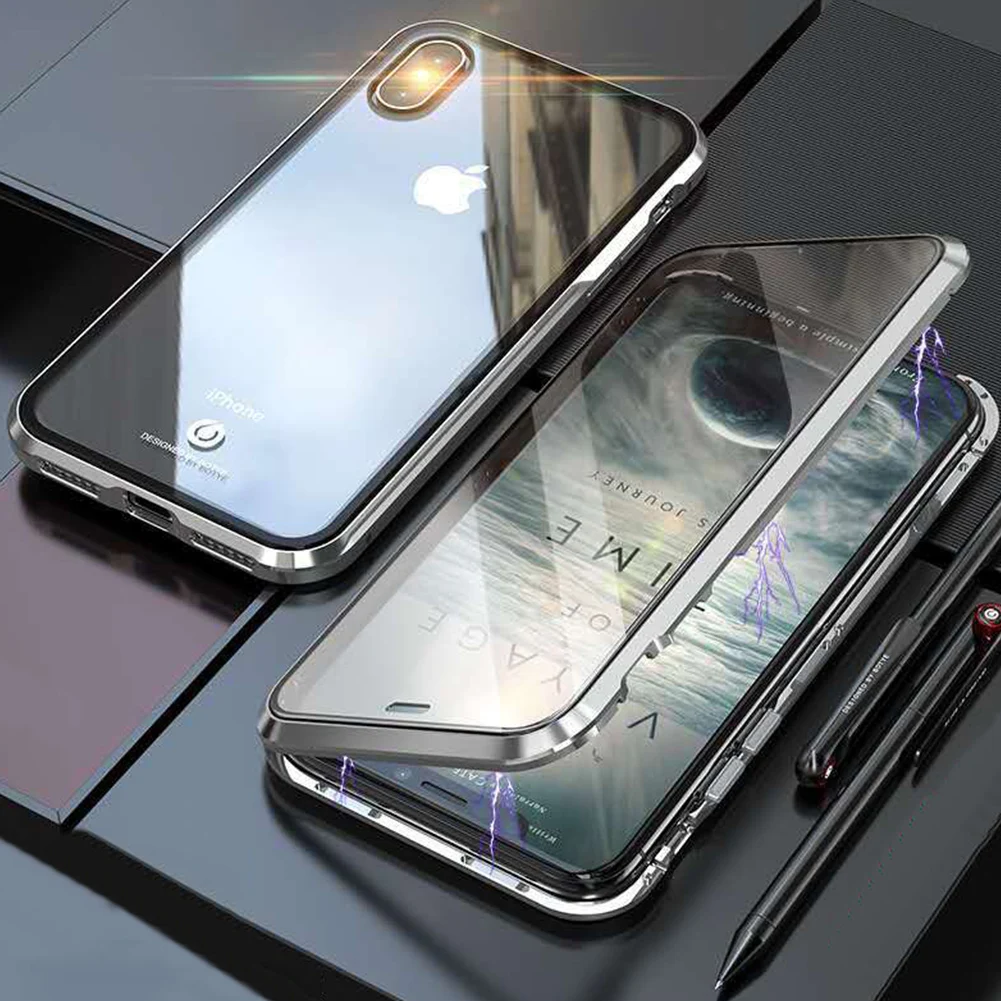 Magnetic Tempered Glass Case for Samsung S10 5G Support Wireless Charging Capa Galaxy S10+ S10e Double Sided Cover Shell |
