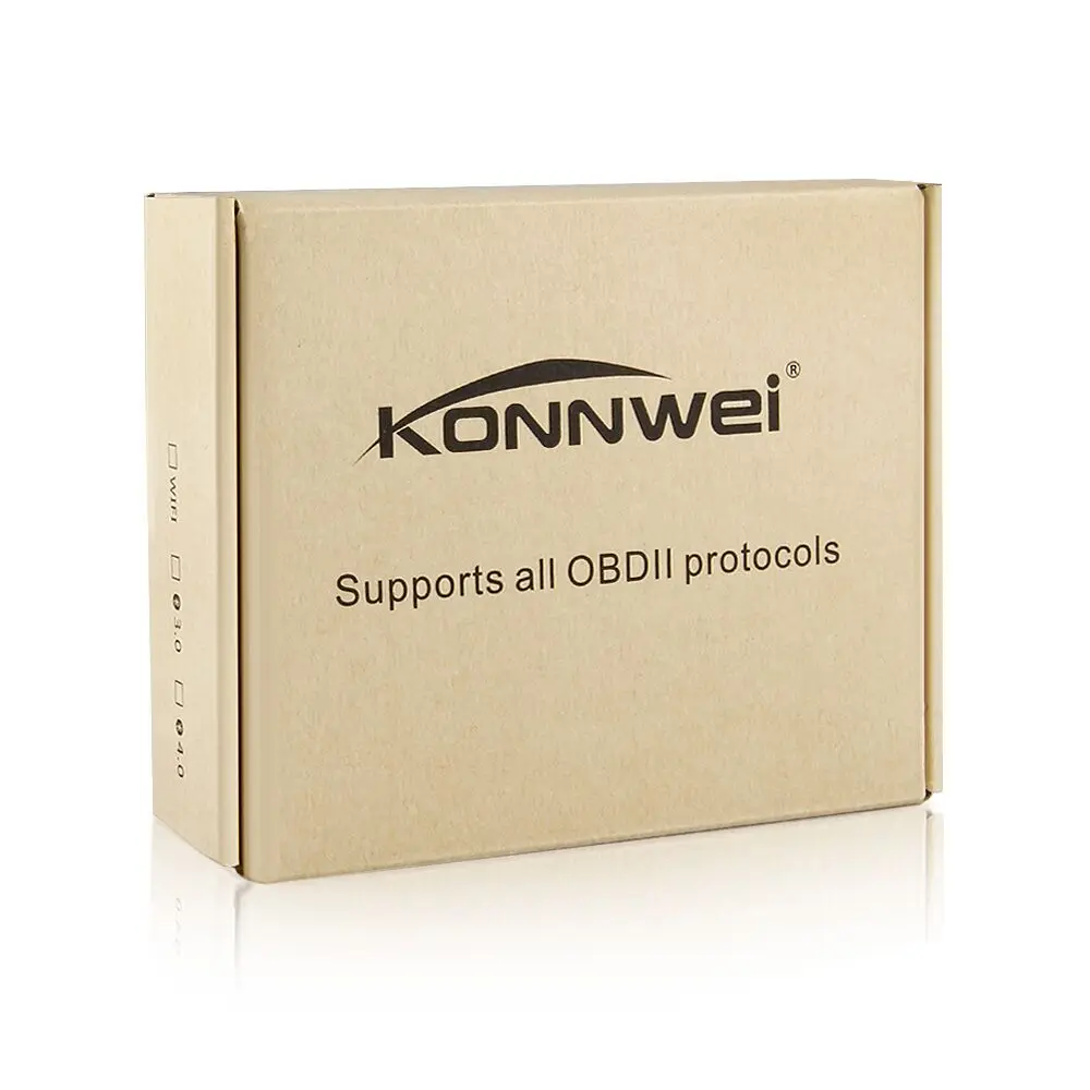 Konnwei KW902 OBD 2 ELM327 V1.5 pic18f25k80 OBD2 Bluetooth адаптер OBD2 сканер ELM 327 Диагностический инструмент работает на ПК Android