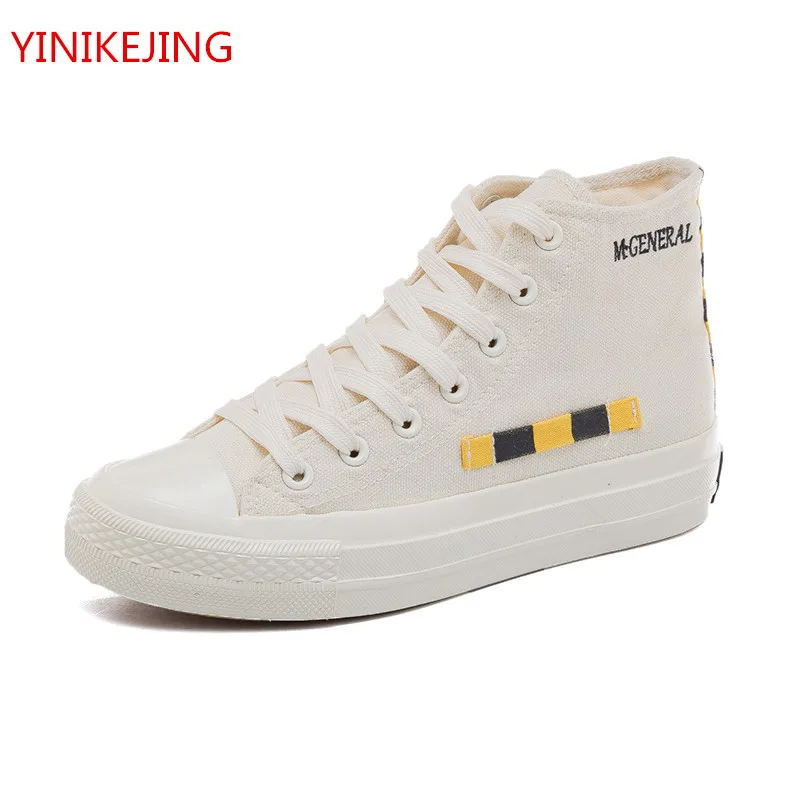 

Men's Round Canvas Fashion High-top Sneakers Shoes Casual Lace Up Skateboard Shoes Newest Style Vulcanize Shoes Flats Shoes