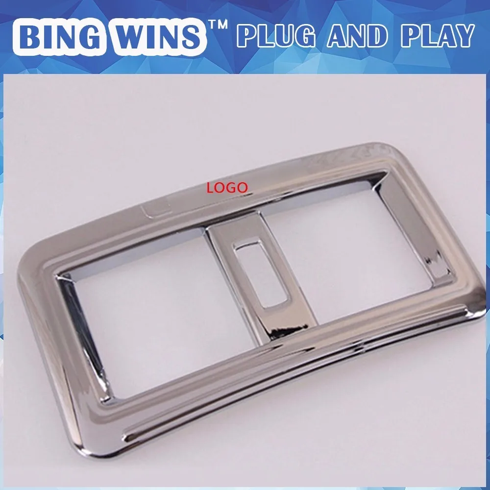 

car Styling ABS chrome Rear air outlet Cover trim for LEXUS NX200 NX300h NX200t storage box air outlet decorate Accessories