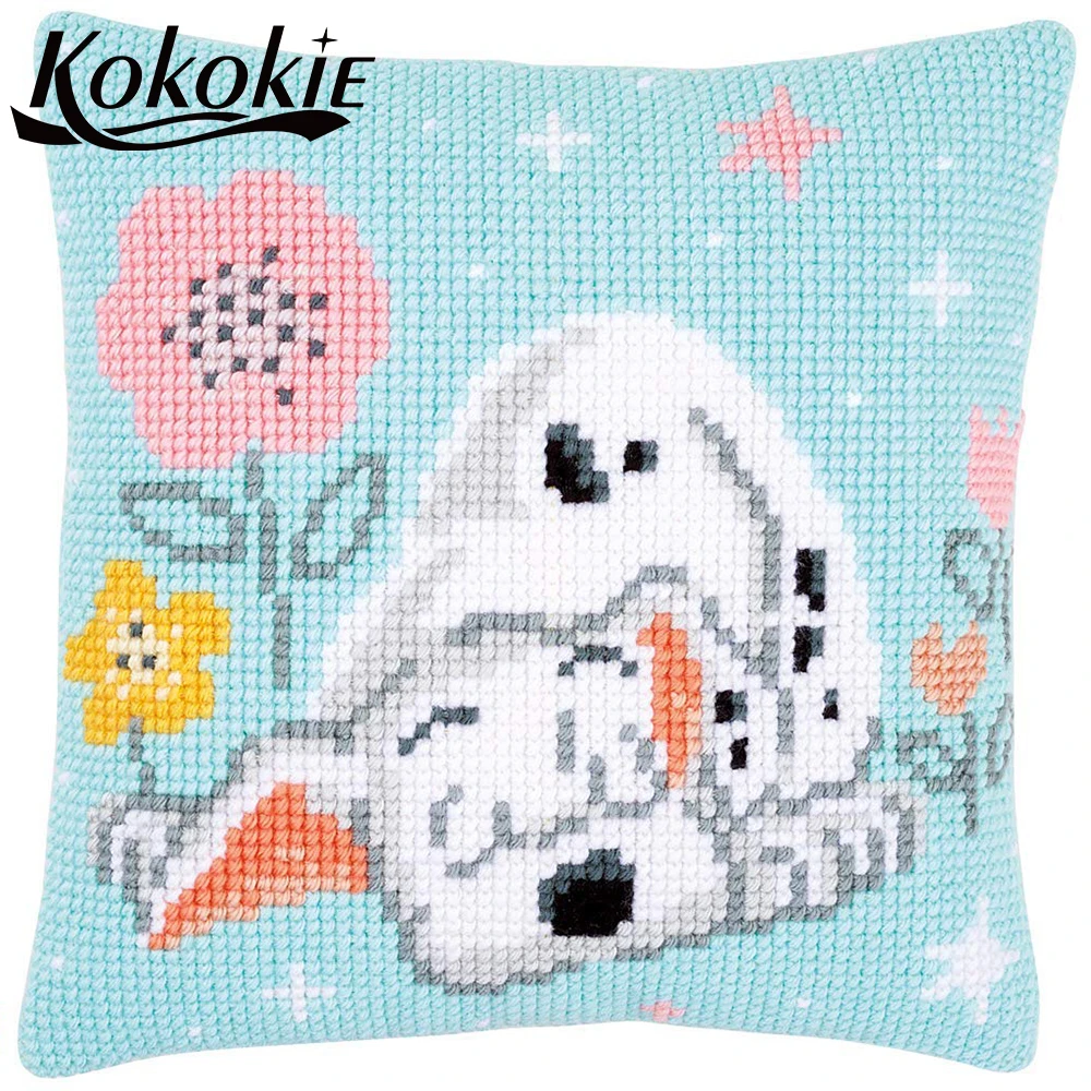 

Cross-Stitching Embroider Needlework kits fabric throw pillow dog pattern Cross stitch For embroidery cushion cover kits