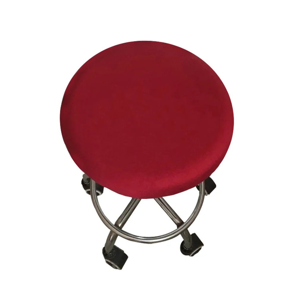 1 шт. сплошной цвет стрейч круглый чехол для стула водонепроницаемый домашний барный стул Чехол для сидения чехол для гостиничного украшения дома