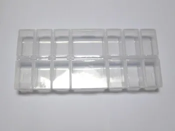 

Clear Plastic Box Case 14 compartments Beads Display Storage Container 240X110