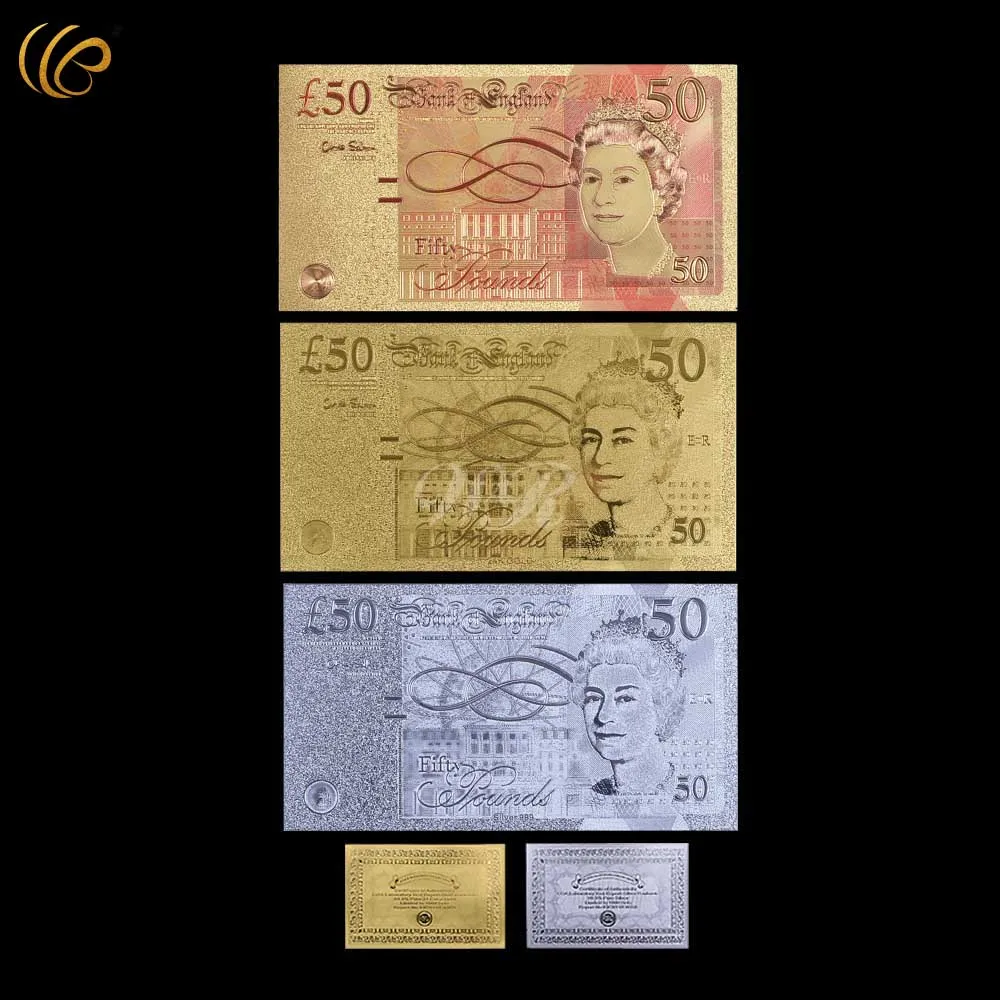 Горячая Красочные золотые Банкноты евро Позолоченные бумажные деньги 8 шт набор Золотая фольга банкноты с сертификатом карты стоит коллекция - Цвет: style 10