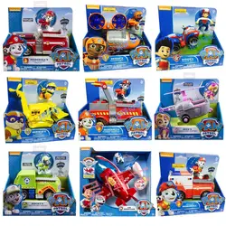 Оригинальный Nickelodeon Spin Master Paw Patrol спасательные гонщики автомобиля Skye High Flyin вертолет Ryder спасательный ATV, автомобиль и фигура