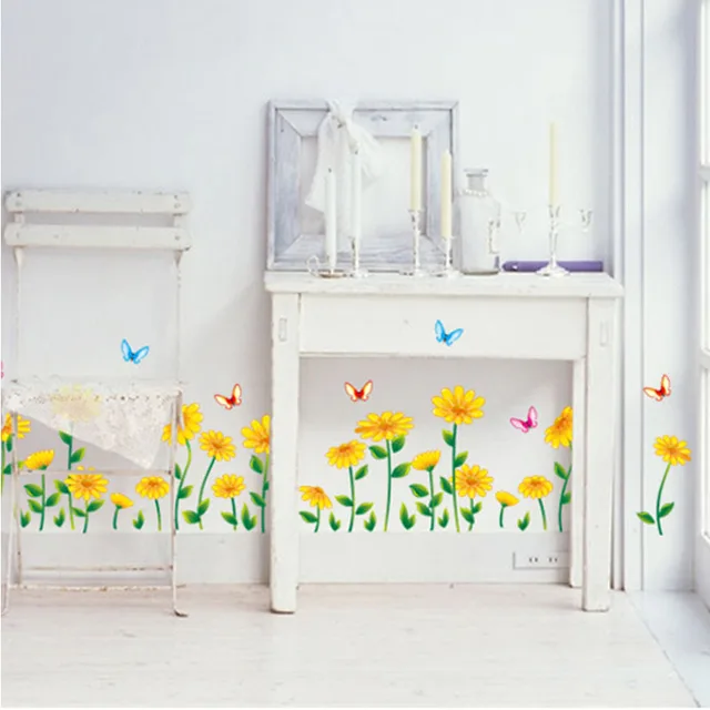 Best Offers Upholstery flowers wall stickers vinyl outdoor wildflowers living room dining room bedroom baseboard linen plant wallpaper decor Best Offers Upholstery flowers wall stickers vinyl outdoor wildflowers living room dining room bedroom baseboard linen plant wallpaper decor
