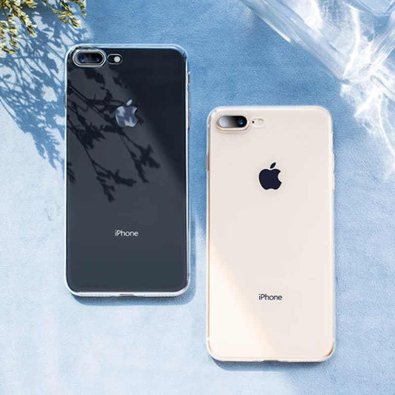 Прозрачный мягкий чехол из ТПУ для Apple Iphone 7 8 Plus iPhone X 6 plus 5 5s se XS XR легкий