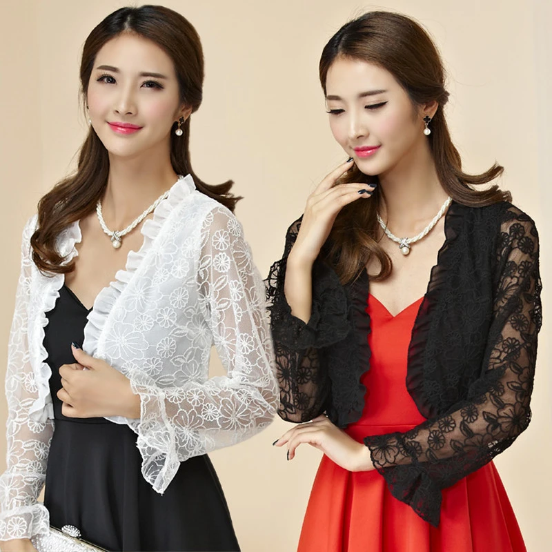 ladies lace evening jackets
