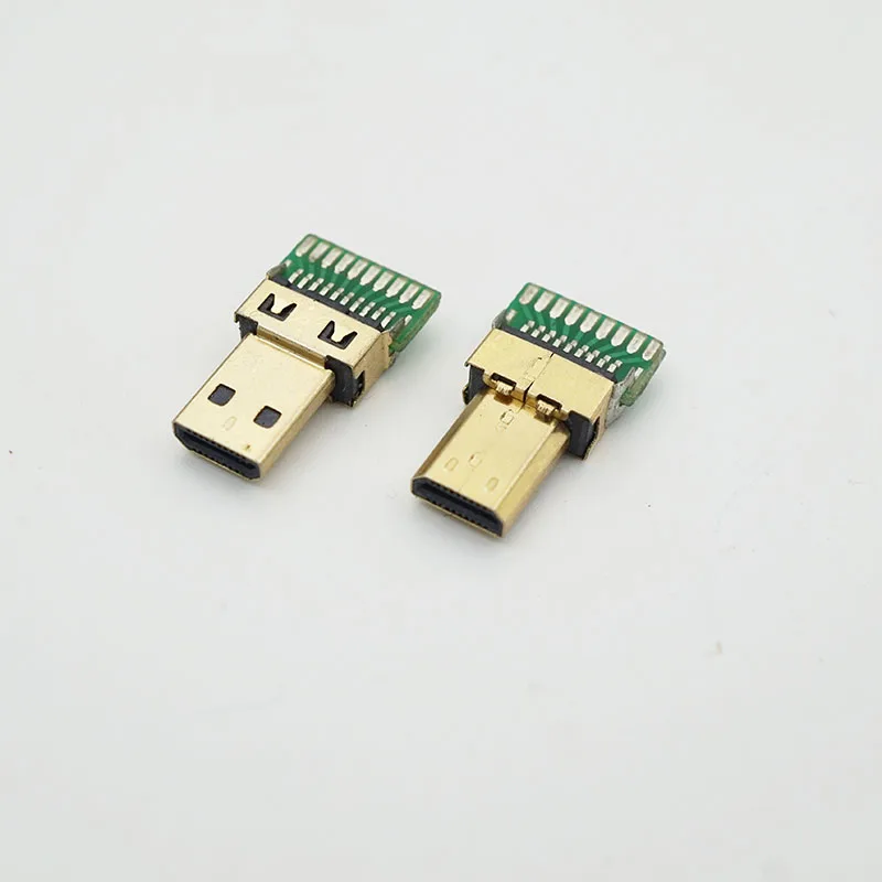 Buy 200pcs Gold Plating D TYPE Mini Hdmi Male