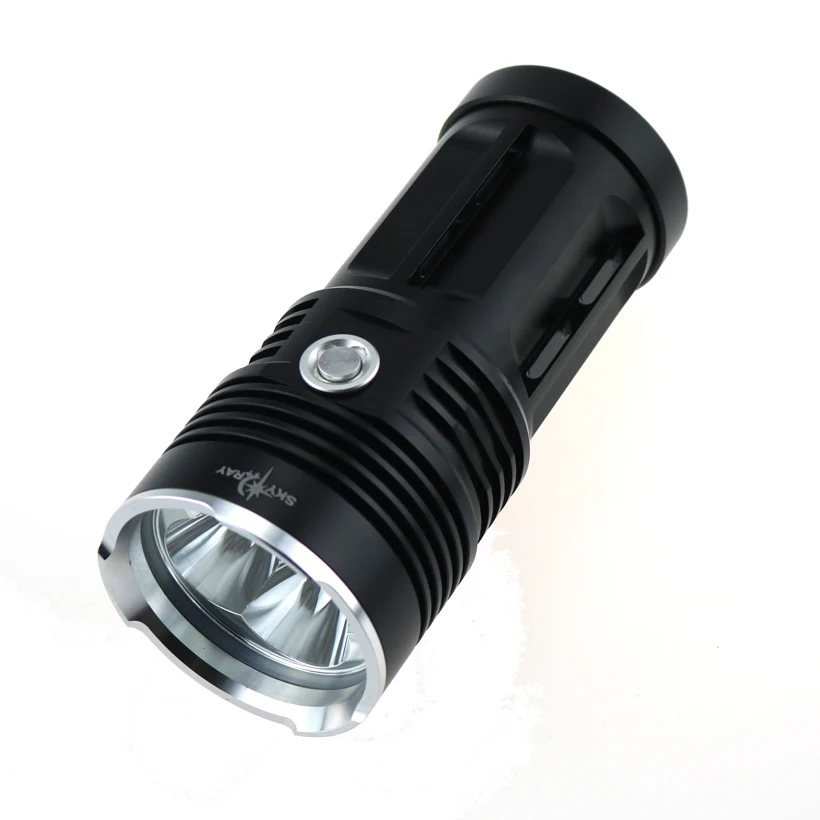 SKYRAY Король 40 Вт 4x CREE xm-l T6 5000 люмен тактический светодиодный фонарик факел лампы для работы Охота+ 4X18650 Батарея+ Зарядное устройство