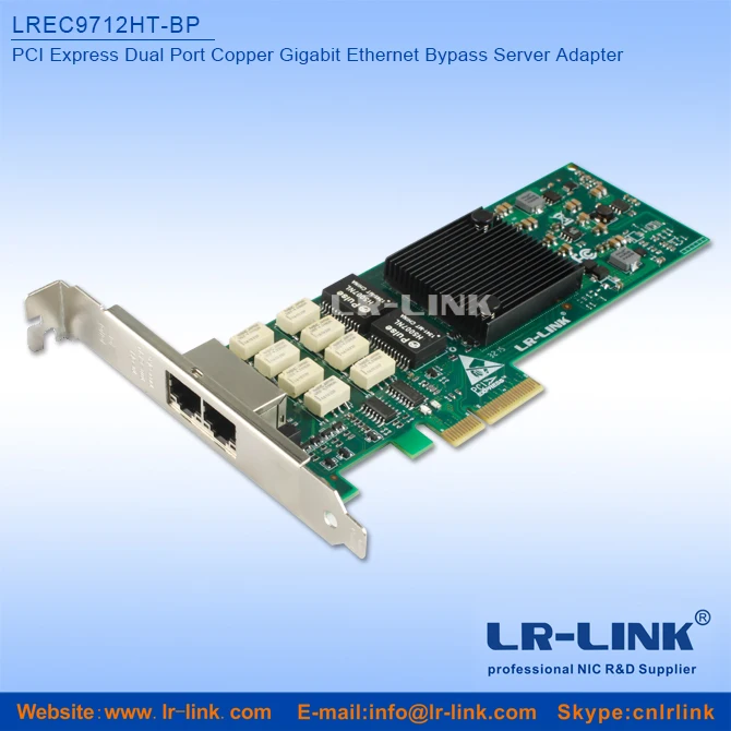LR-LINK PCIe x4 1 Гбит/с 2 порта обход карта Intel I350 Чипсет | Компьютеры и офис
