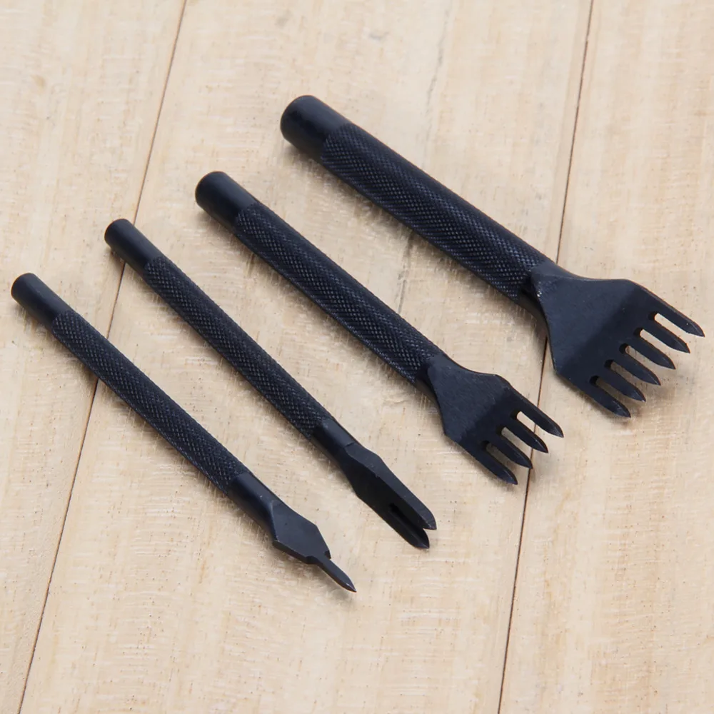 

Leather Craft Tool Punches 1 Prong/2 Prong/4 Prong/ 6 Prong 4mm Lacing Stitching Working Chisel Handmade DIY CT003