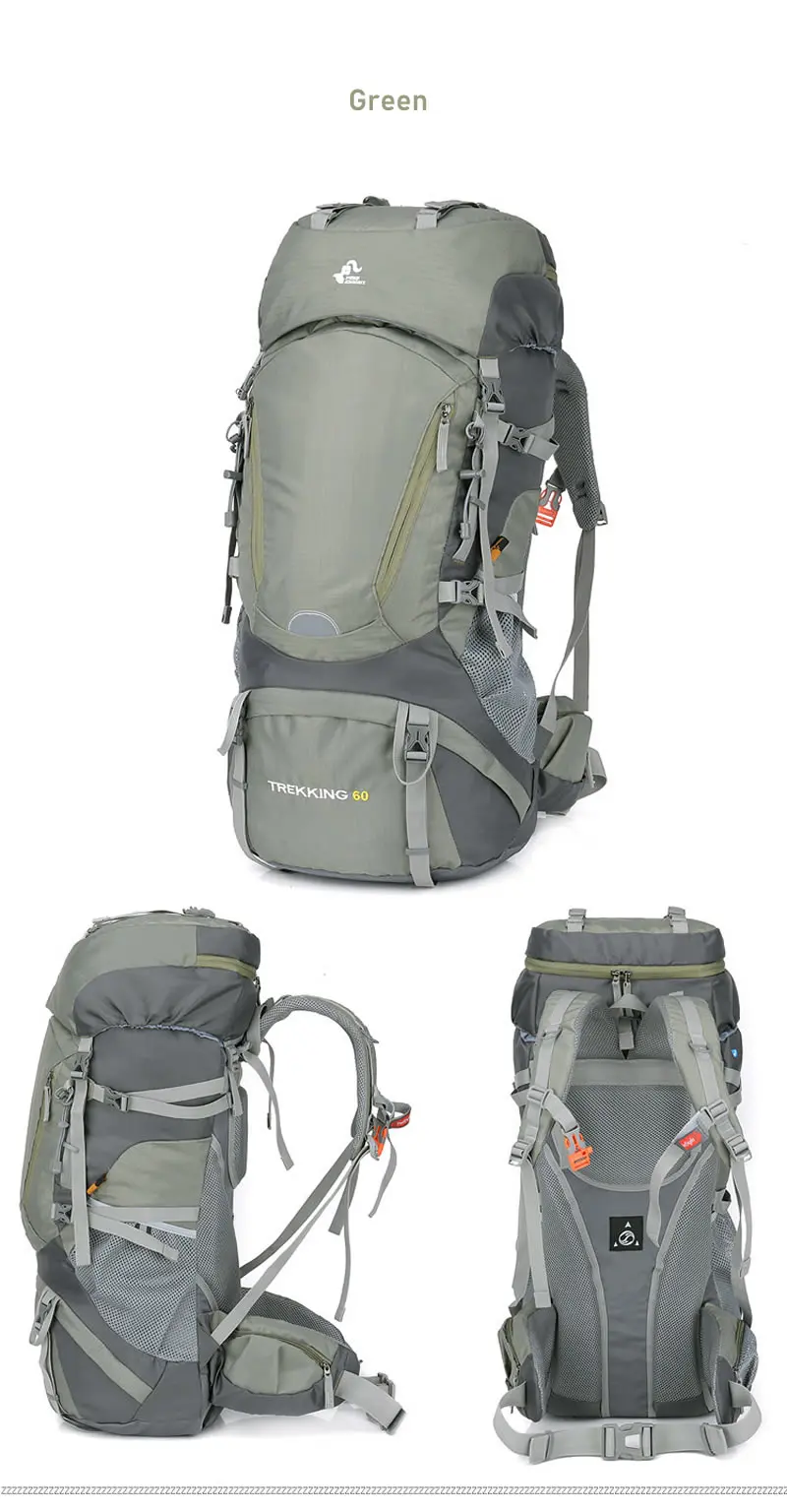 Água ao ar Bolsas de Acampamento 60l à Prova Cavaleiro Livre Dwaterproof Caminhadas Mochilas Mochila Quadro Interno Esporte Viagem Trekking Escalada 17 Cavaleiro livre 60l à prova dwaterproof água