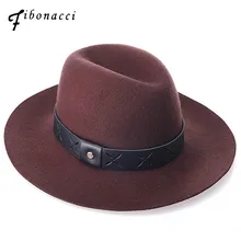 Фибоначчи пояса шерстяные войлочные шляпы-федоры шляпы высокого качества ретро унисекс джаз шляпа для женщин мужские шапки