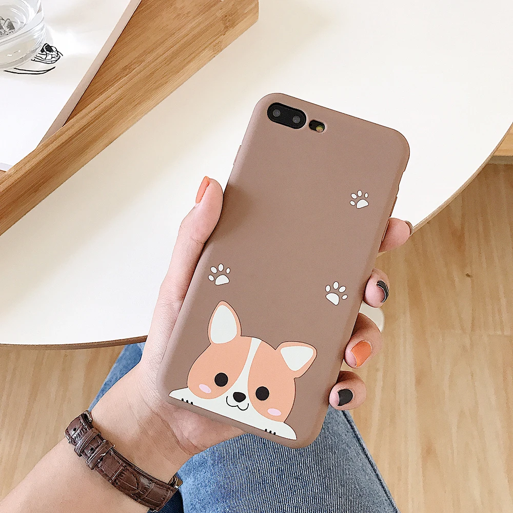 Чехол для собак Welsh Corgi из мягкого ТПУ с изображением щенка, чехол s для iPhone 11 Pro X XS Max XR 6 6S 7 8 Plus, защитный чехол для телефона s Fundas