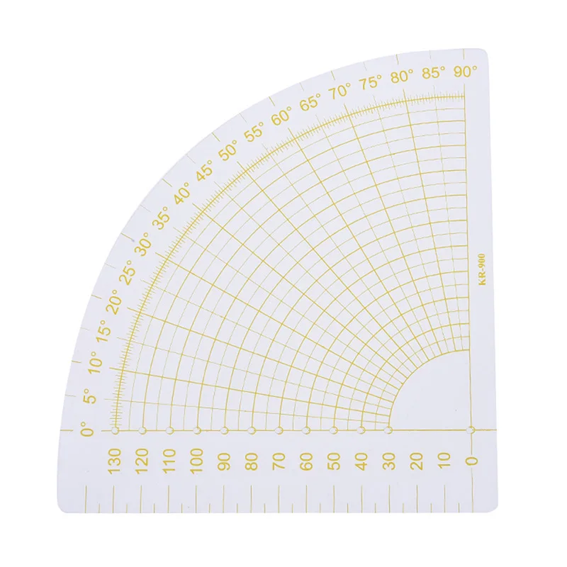 16x16 см DIY Пластик лоскутное вентилятор линейка прозрачная + желтый лоскутное шитье портной Circle Cutter Инструмент