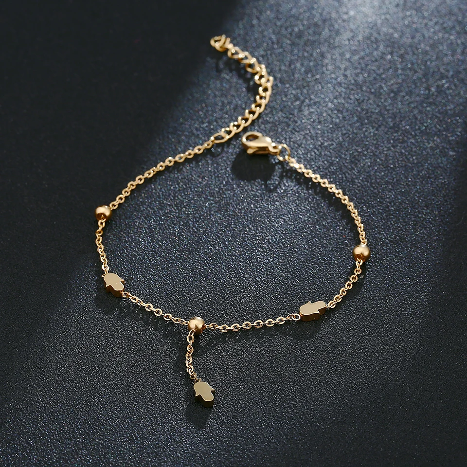 

Fashion Gold Chain Link Bracelets Stainless Steel Animal Dolphin Pendant Bracelets for Women Summer Jewelry