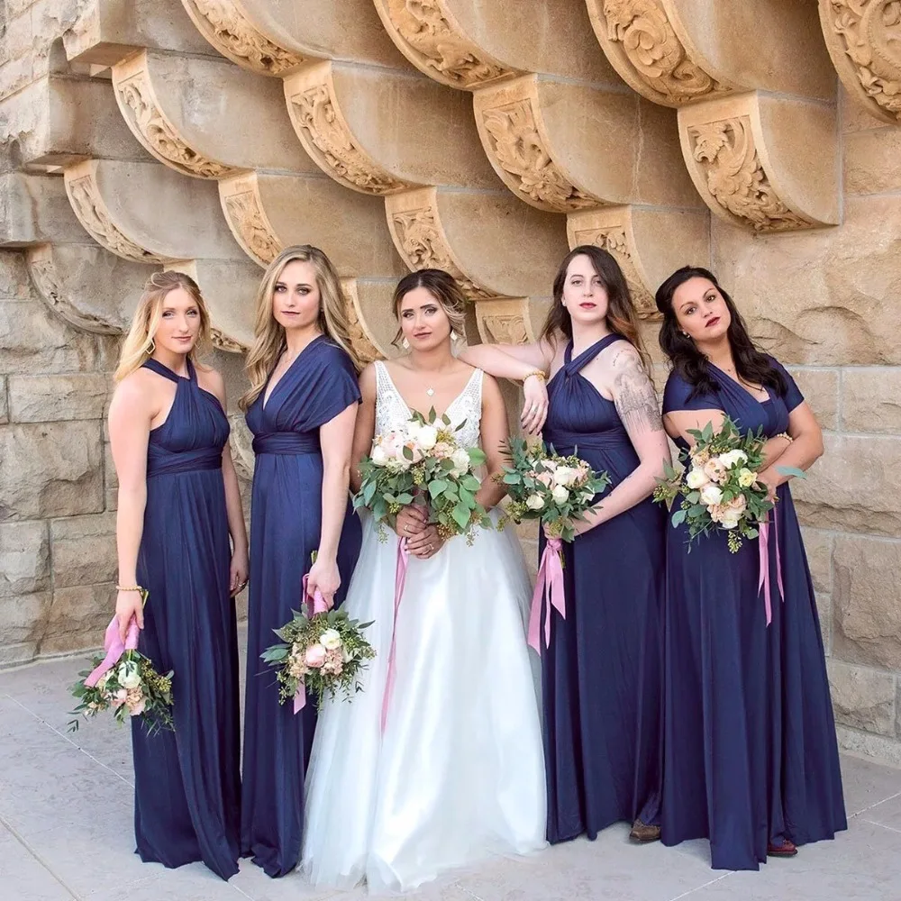 navy blue multiway bridesmaid dress