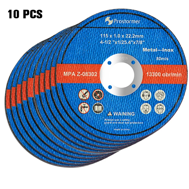 PROSTORMER 10 шт./лот 115 мм угловой шлифовальный диск из нержавеющей стали шлифовальный круг для угловой шлифовальной машины