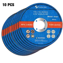 PROSTORMER 10 Pcs/Lot 115mm Angle meule disque acier inoxydable ponçage meule pour meuleuse d'angle