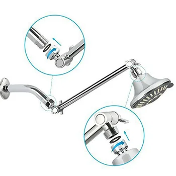 

Household Extension Arm Design Shower Hand-held Head Sprinkler Bathroom Home Adjustable High quality