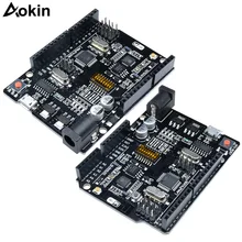 UNO + WiFi R3 ATmega328P + ESP8266 (32 mo de mémoire) USB-TTL CH340G pour Arduino Uno, NodeMCU, WeMos ESP8266 One(China)