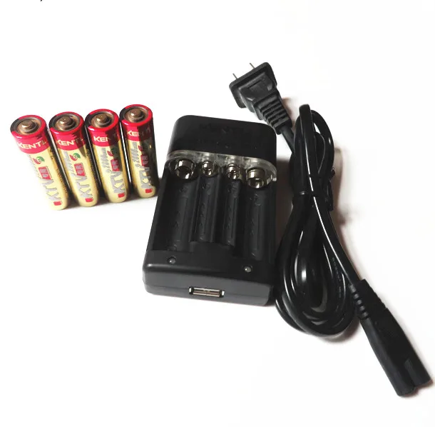 

4pcs 1.5V AA PK5 2800mWh rechargeable lithium battery + 4 channels aa aaa charger