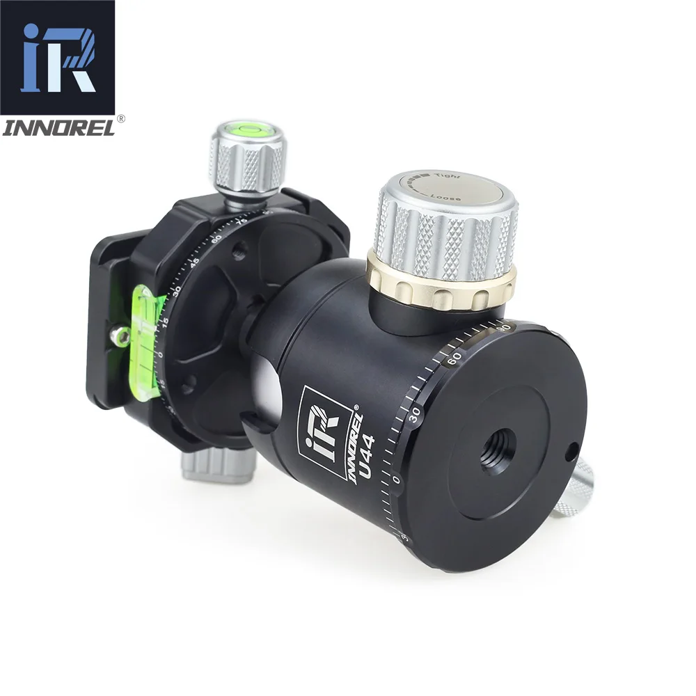  INNOREL U44 44mm Double panoramic ball head heavy duty 720 degree tripod head for camera compatible