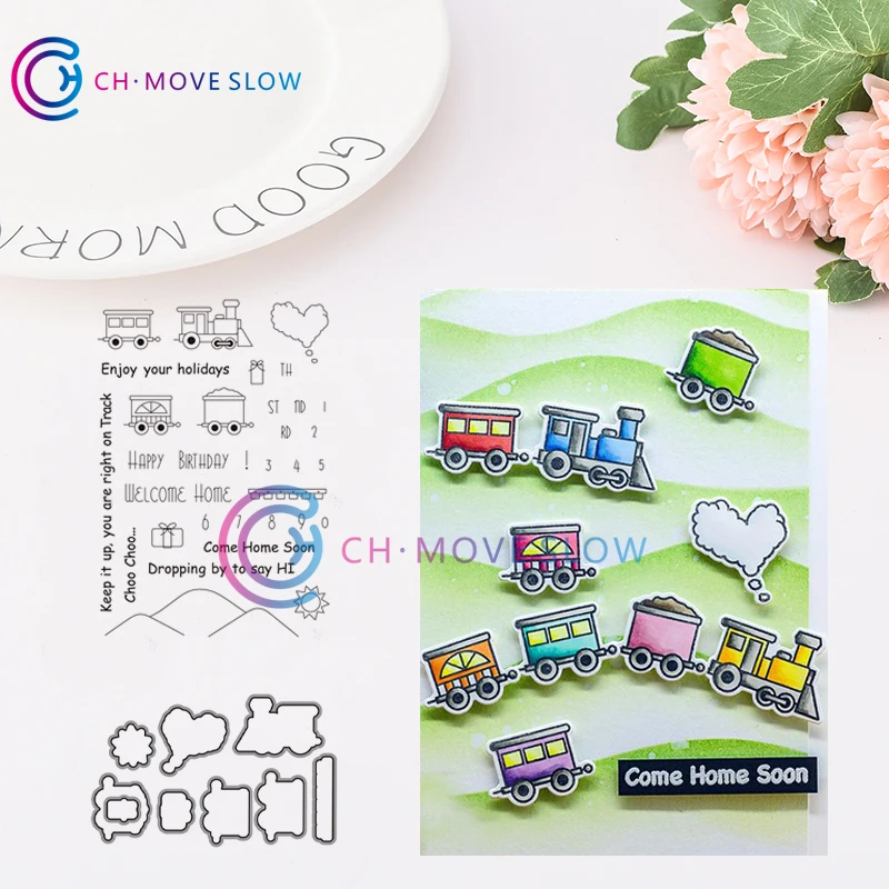 

CH Love Train Metal Cutting Dies For Scrapbooking Practice Hands-on DIY Album Card Craft Dies