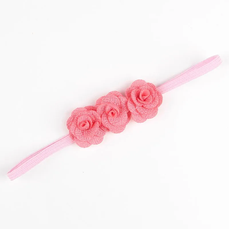 Fashion Chic Mini Rose Flower Baby Girl Headband Artificial Rose Flowers Headwear Hair Accessories Photography props baby headband