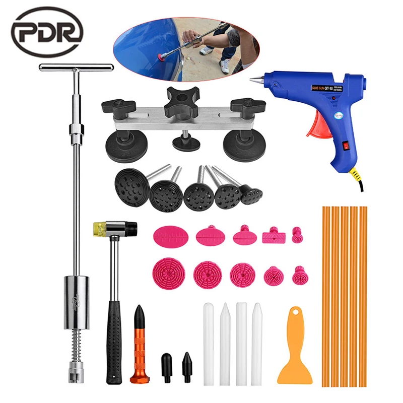 

PDR Hand Tool Set Dent Repair Tool Kit Instrument Paintless Auto Car Body Damage Car Repair Tool Set for Hail Damage