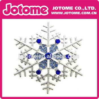 

Wholesale Crystal Rhinestone snowflower scarf pin christmas snowflake brooch pin for wedding/Invitation/banquet decoration