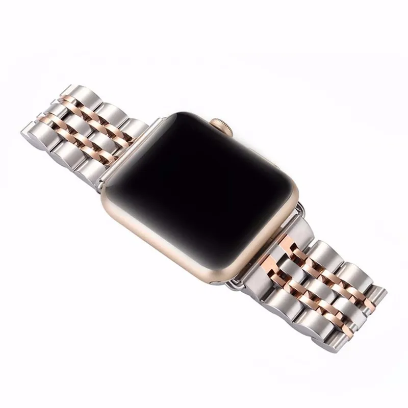 Ремешок для apple watch band 44 мм 40 мм apple watch 4 5 iwatch band 42 мм/38 мм correa из нержавеющей стали pulseira Butterfly ремешок для часов