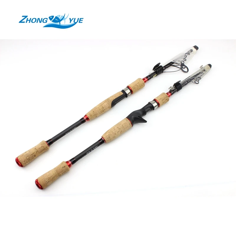 Spinning Casting Rods 2.1m2.4m Carbon Fishing Rod Bass Fishing Tackle Lure Rods Vara De Pesca