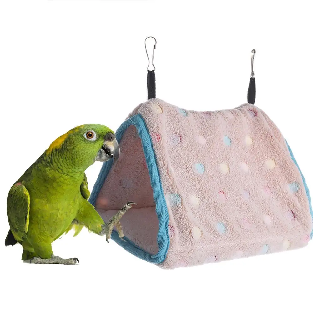 

Parrot Triangle Hammock Bed House Parrot Perch Cage Hanging Hammock Parrot Entertainment Triangle Entertainment Nest