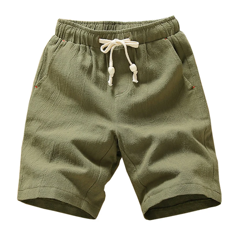 Новинка мужские летние пляжные шорты модные стильные однотонные мужские шорты высококачественные дышащие хлопковые мужские шорты кэжуал M-5XL