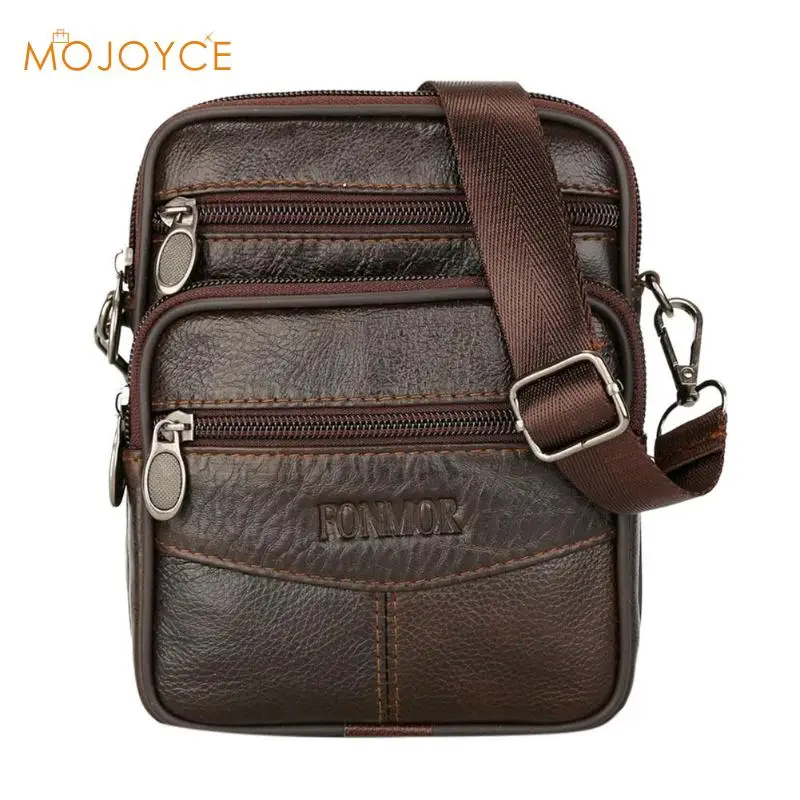 أزياء والجلود حقيبة الكتف للرجال عارضة رجل الأعمال حقيبة ساعي جلد طبيعي Crossbody أكياس 2019