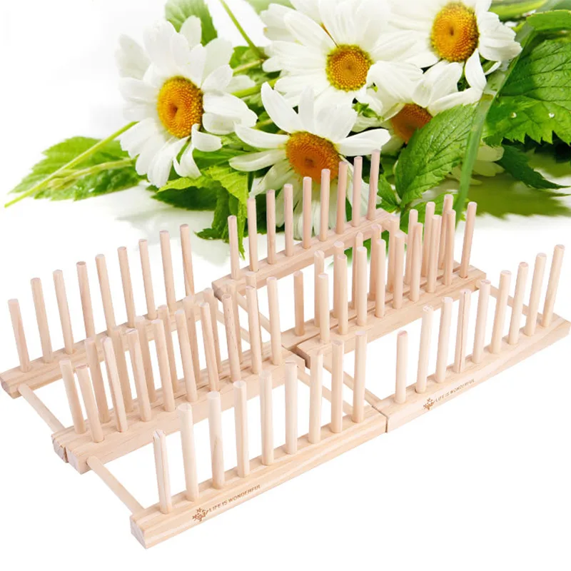 جديد الخشب لوحة استنزاف رف غطاء وعاء طبق عاء كوب عرض حامل كتاب تخزين الرف منظم مطبخ جديد الخشب لوحة استنزاف رف غطاء وعاء طبق عاء كوب عرض حامل كتاب تخزين الرف منظم مطبخ